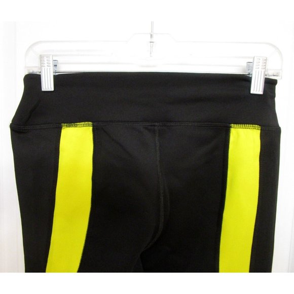 Slazenger Ladies' Sports Performance Full Leggings - NWOT Yellow/Black - LARGE - Picture 4 of 9